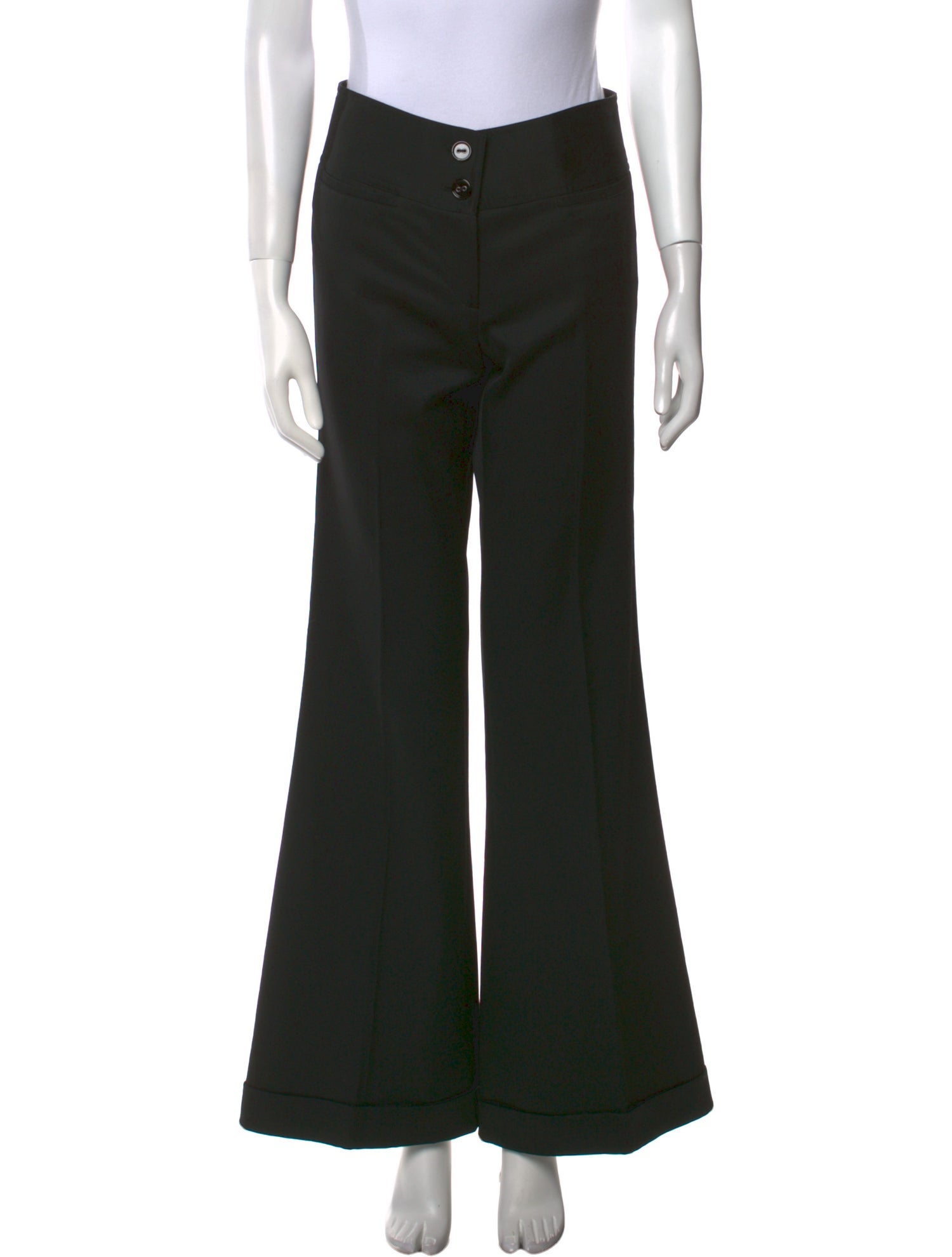 Burberry Prorsum Virgin Wool Wide Leg Pants