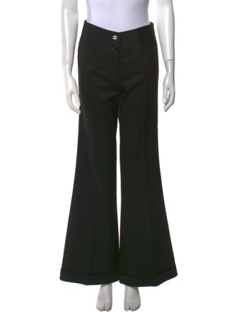 Burberry Prorsum Virgin Wool Wide Leg Pants
