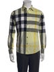 Burberry Super Nova Check Pattern Long Sleeve Shirt