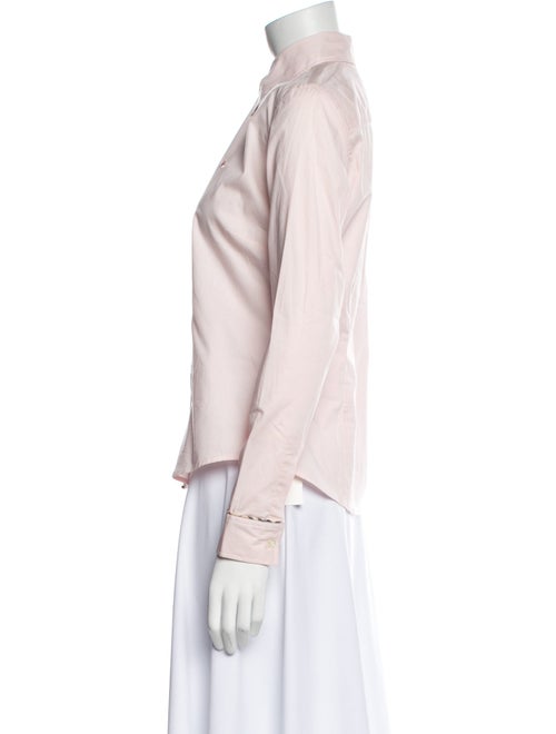 Burberry London Long Sleeve Button-Up Top