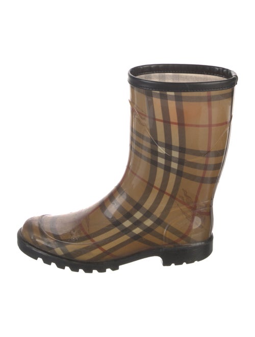 Burberry House Check Pattern Rubber Rain Boots