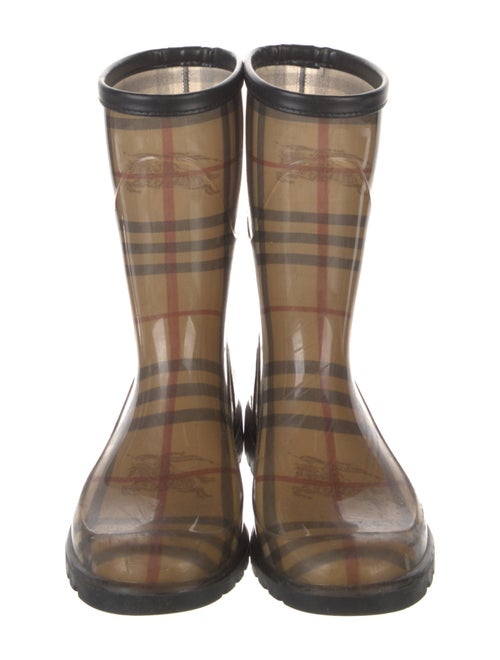 Burberry House Check Pattern Rubber Rain Boots