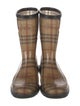 Burberry House Check Pattern Rubber Rain Boots