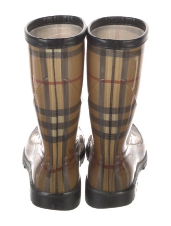 Burberry House Check Pattern Rubber Rain Boots