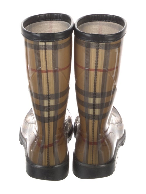 Burberry House Check Pattern Rubber Rain Boots