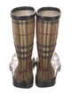 Burberry House Check Pattern Rubber Rain Boots