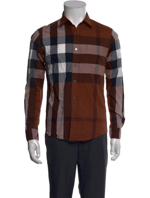 Burberry Exploded Check Pattern Long Sleeve Shirt