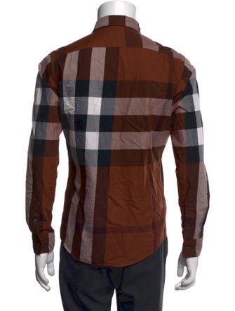 Burberry Exploded Check Pattern Long Sleeve Shirt