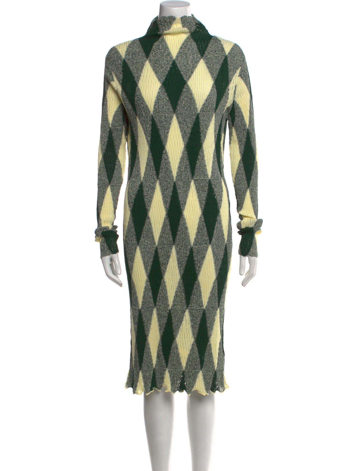 Burberry Plaid Print Midi Length Dress w/ Tags