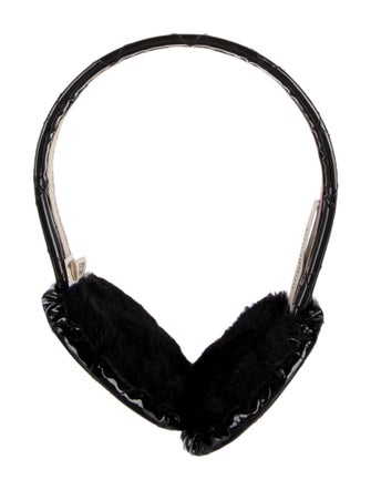 Burberry Burberry Quilted Patent Leather Ear Muffs