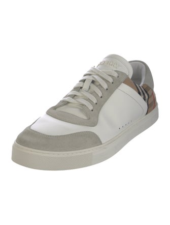 Burberry Leather Printed Sneakers