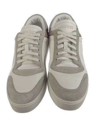 Burberry Leather Printed Sneakers
