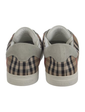 Burberry Leather Printed Sneakers