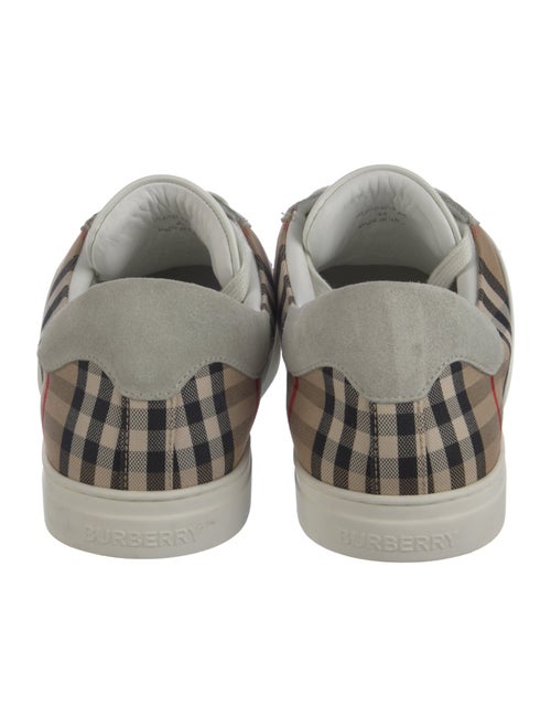 Burberry Leather Printed Sneakers