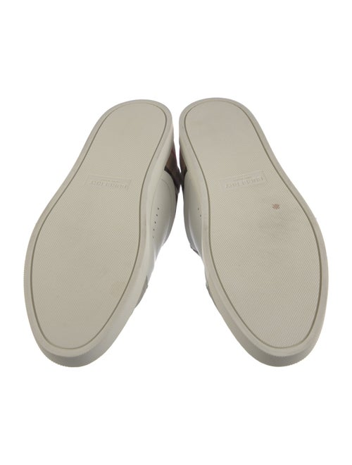 Burberry Leather Printed Sneakers