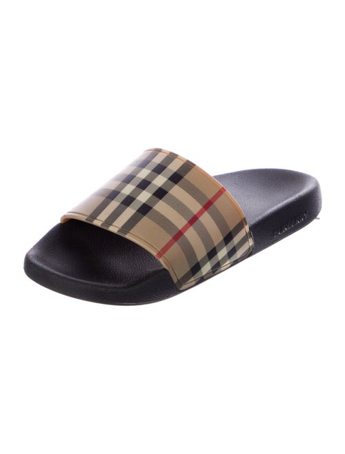 Burberry Nova Check Pattern Rubber Slides