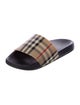 Burberry Nova Check Pattern Rubber Slides