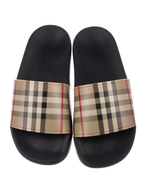 Burberry Nova Check Pattern Rubber Slides