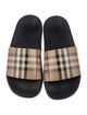Burberry Nova Check Pattern Rubber Slides