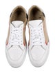 Burberry House Check Pattern Leather Sneakers