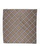 Burberry Silk Plaid Print Scarf