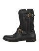 Burberry Leather Moto Boots