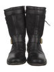 Burberry Leather Moto Boots
