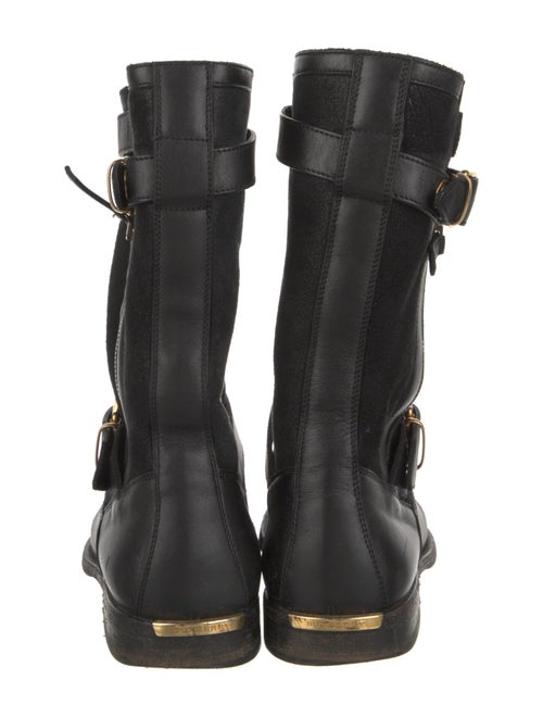 Burberry Leather Moto Boots