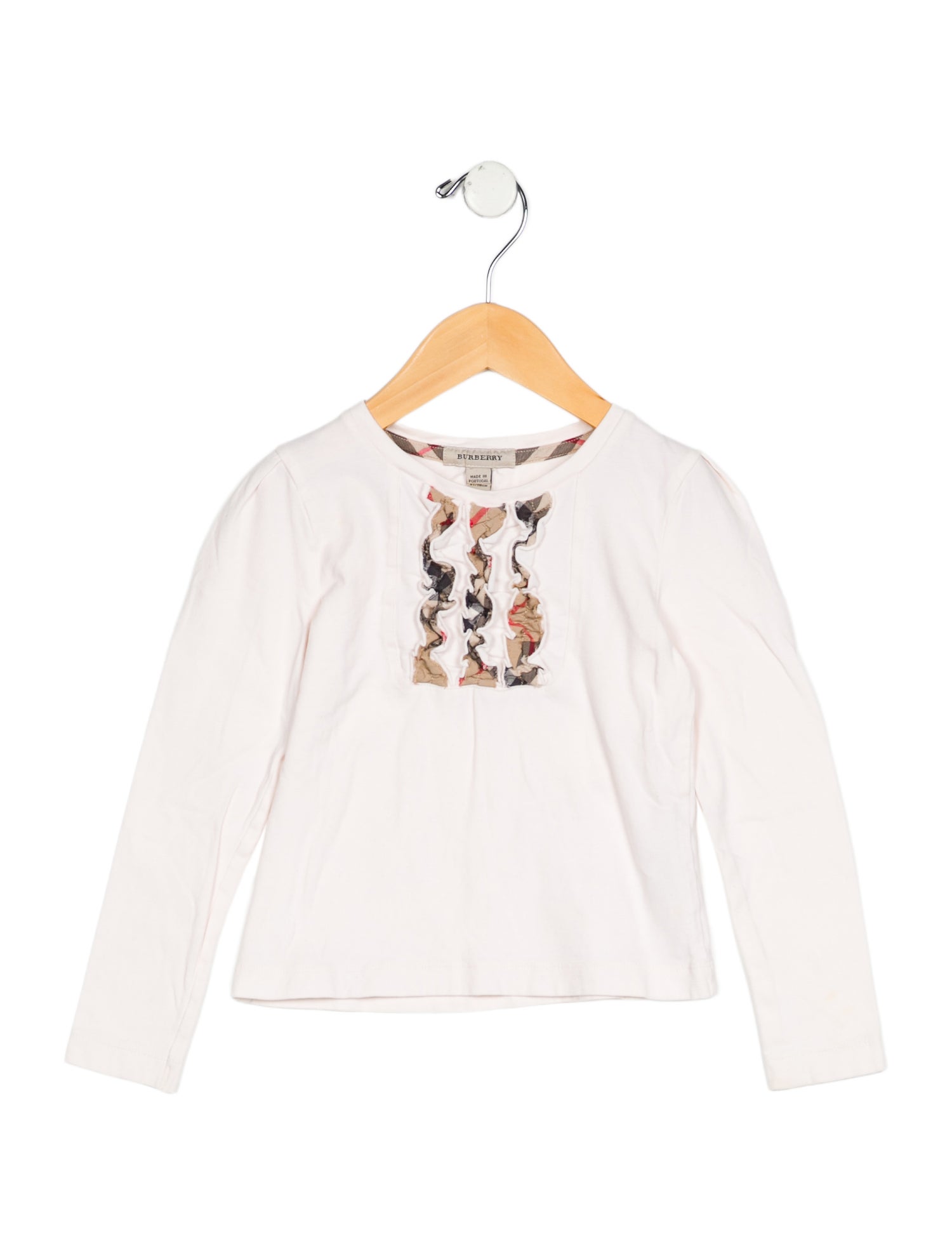 Burberry Girls' Long Sleeve Cotton Shirt