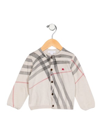 Burberry Infant Girls' Check Print Cardigan