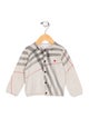 Burberry Infant Girls' Check Print Cardigan