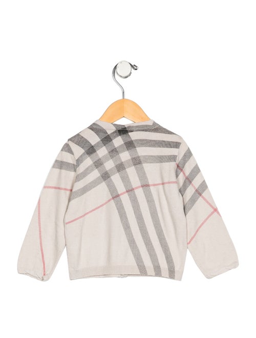 Burberry Infant Girls' Check Print Cardigan