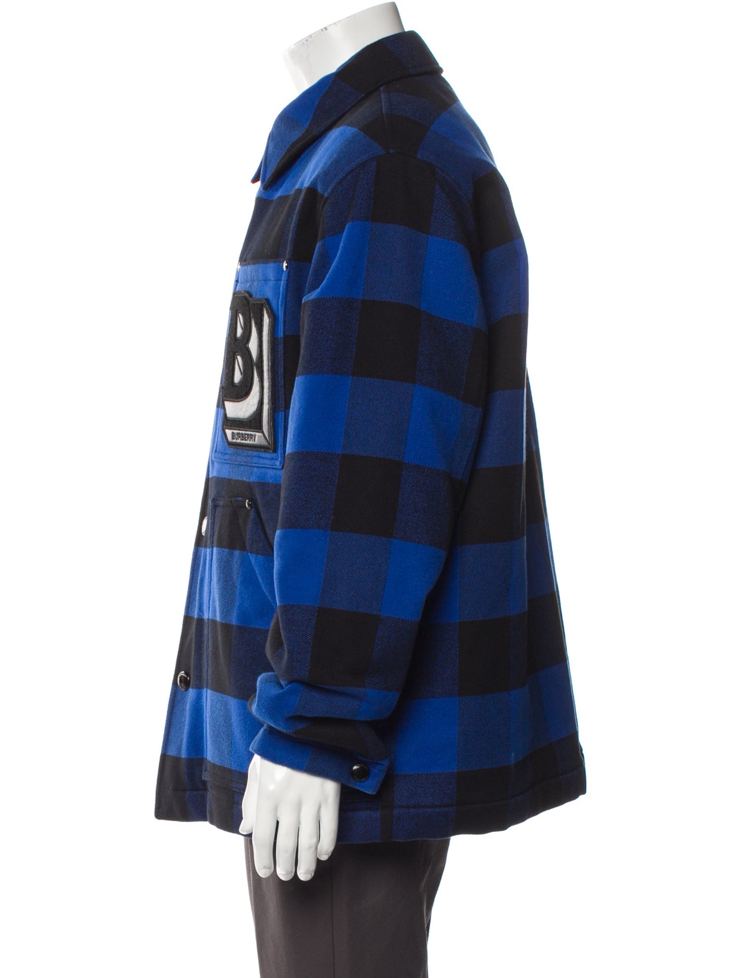 Burberry Abstract Check Peacoat