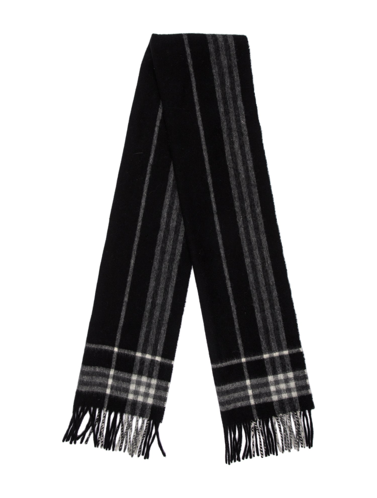 Burberry Cashmere Striped Scarf