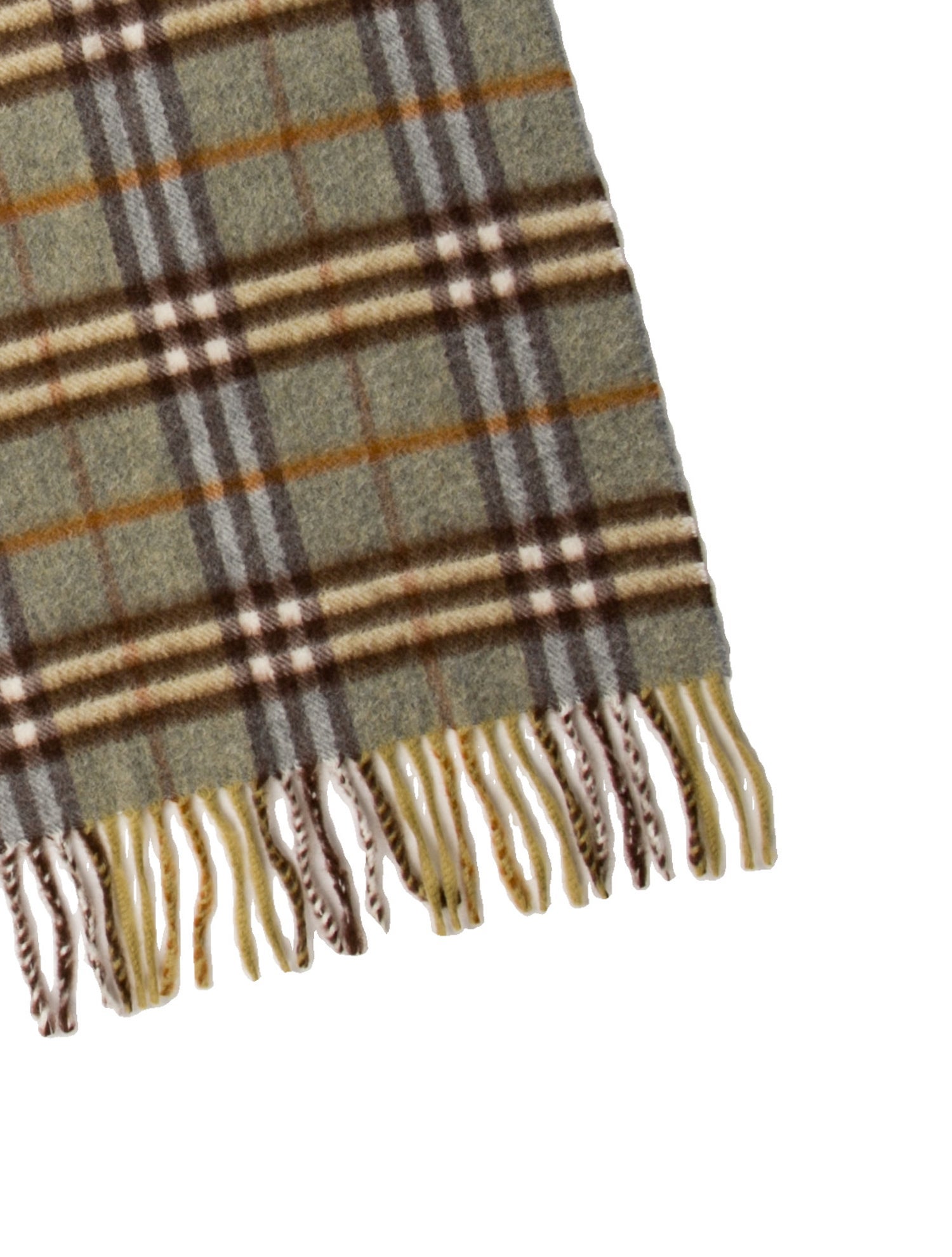 Burberry Cashmere House Check Pattern Scarf