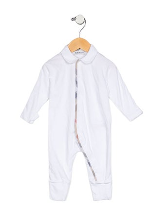 Burberry Infants' Long Sleeve Cotton Onesie