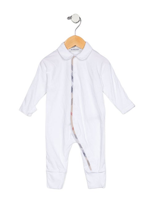 Burberry Infants' Long Sleeve Cotton Onesie