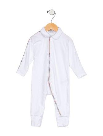Burberry Infants' Long Sleeve Cotton Onesie