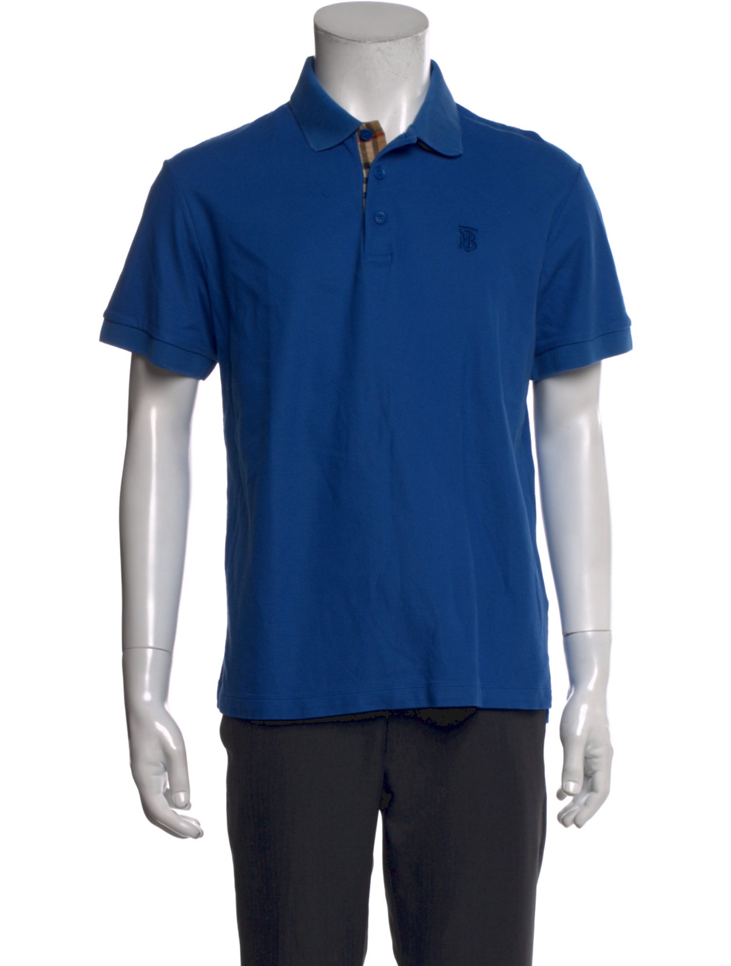 Burberry TB Monogram Collar Polo Shirt