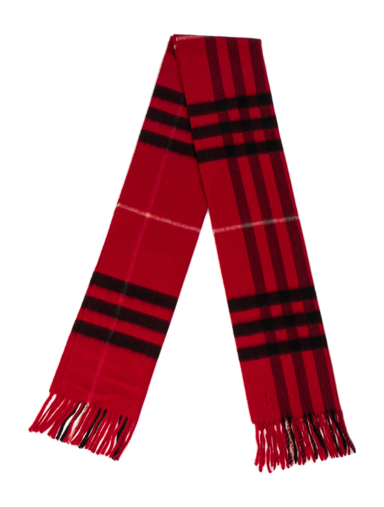 Burberry Cashmere House Check Pattern Scarf