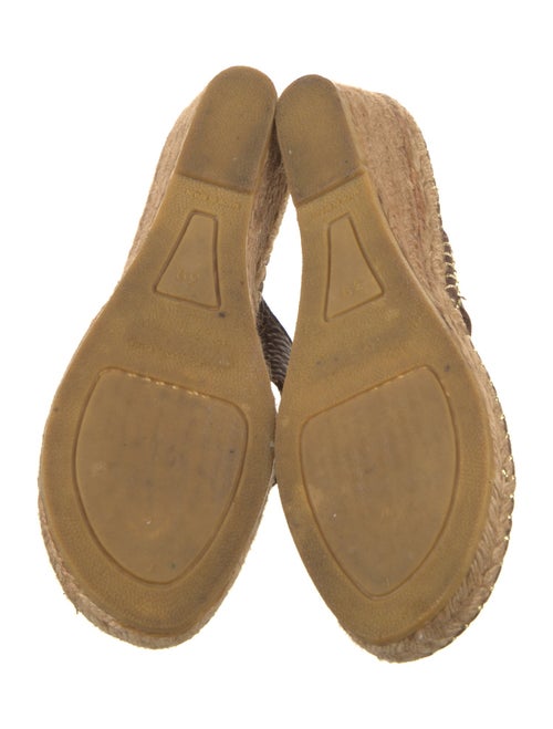 Burberry Nova Check Pattern Leather Espadrilles