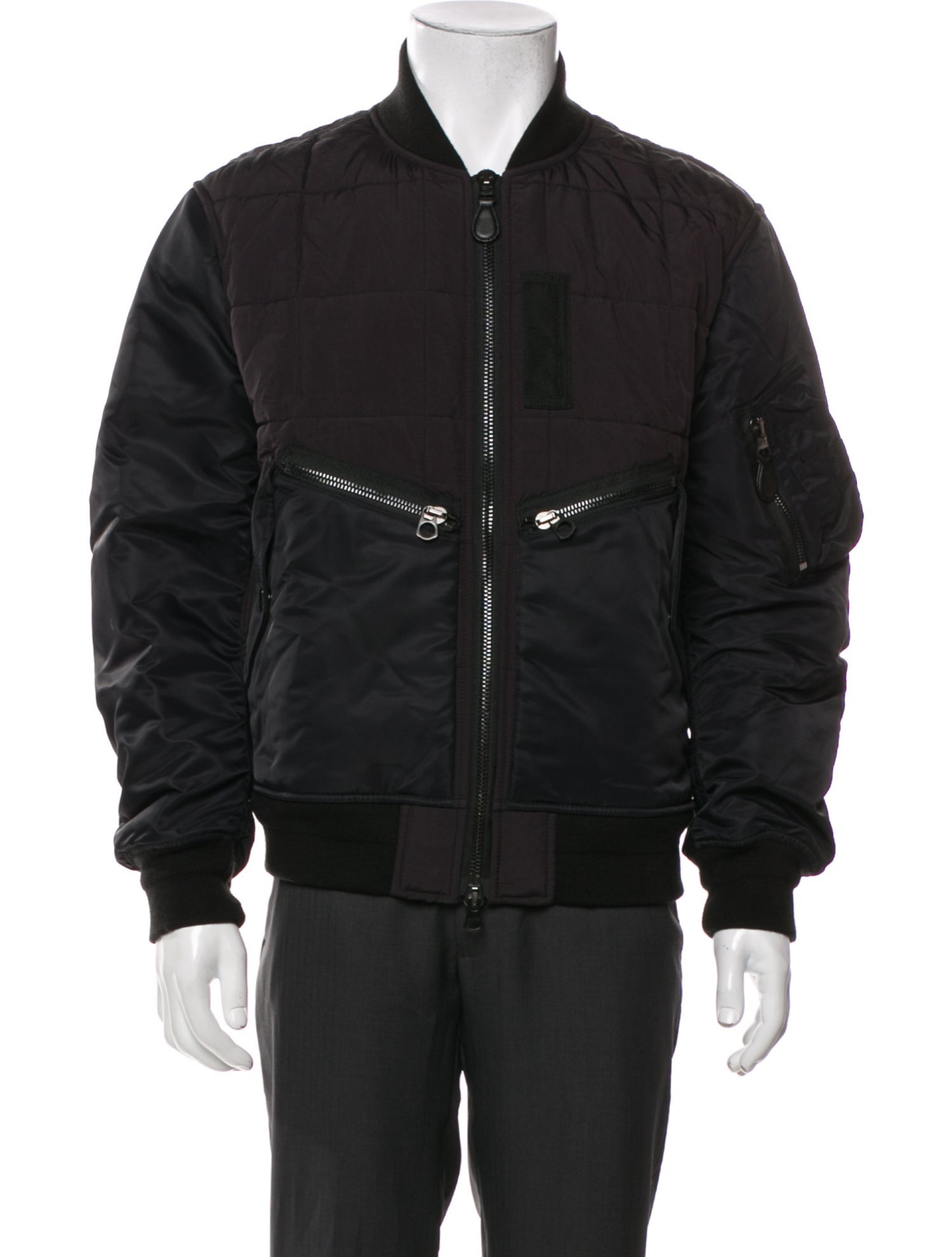 Burberry Nova Check Pattern Bomber Jacket