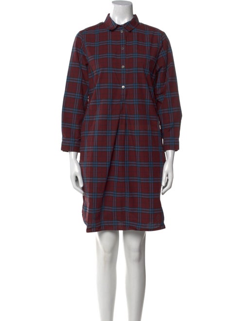 Burberry Plaid Print Mini Dress