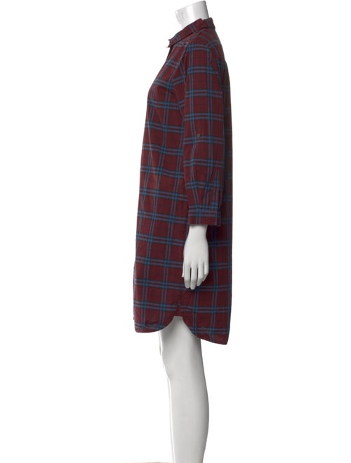 Burberry Plaid Print Mini Dress