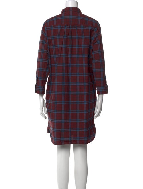 Burberry Plaid Print Mini Dress
