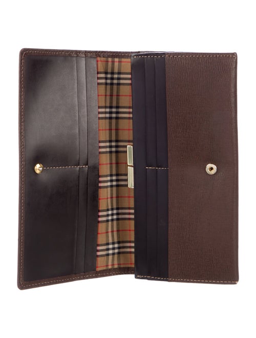 Burberry Leather Continental Wallet