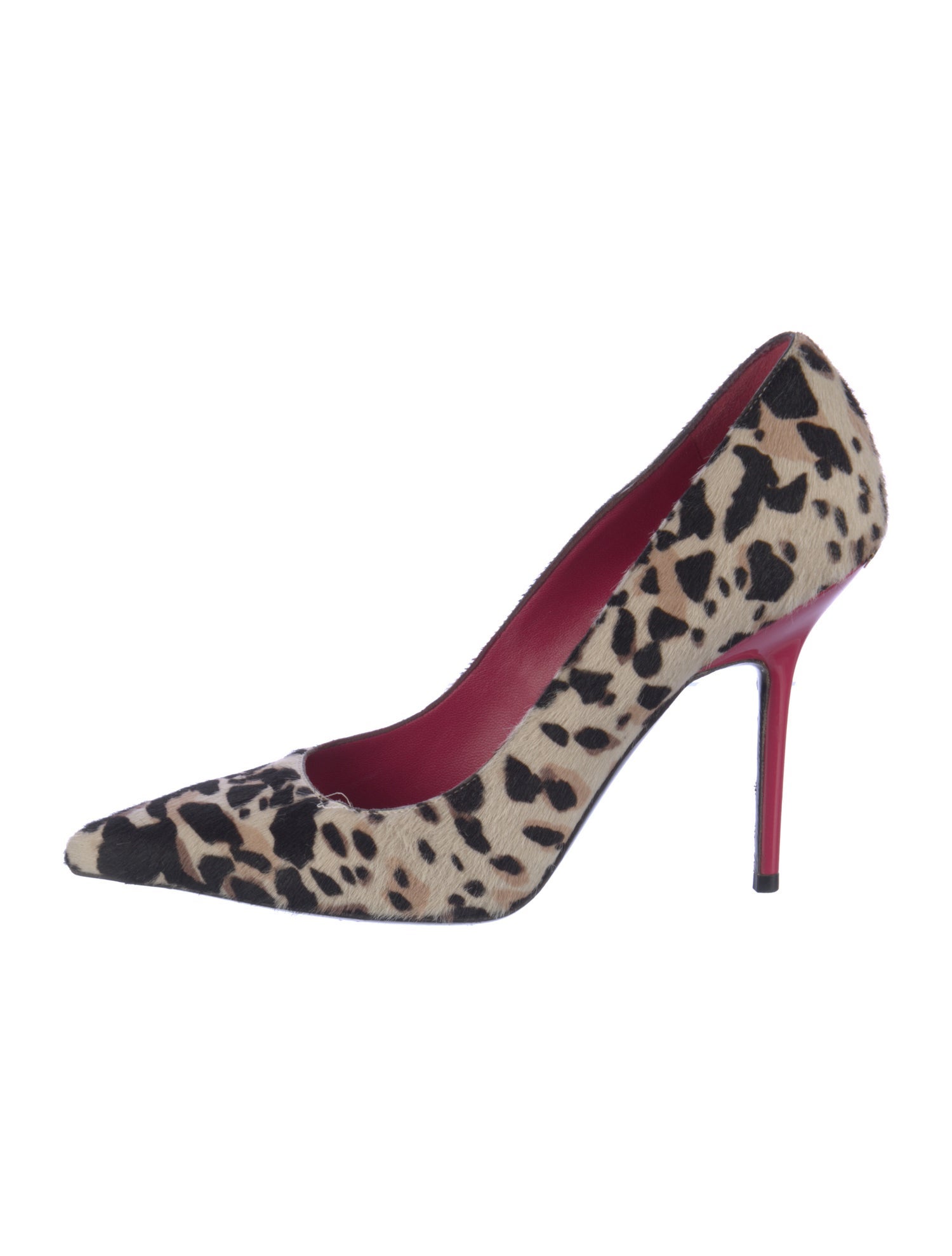 Burberry Ponyhair Animal Print Pumps