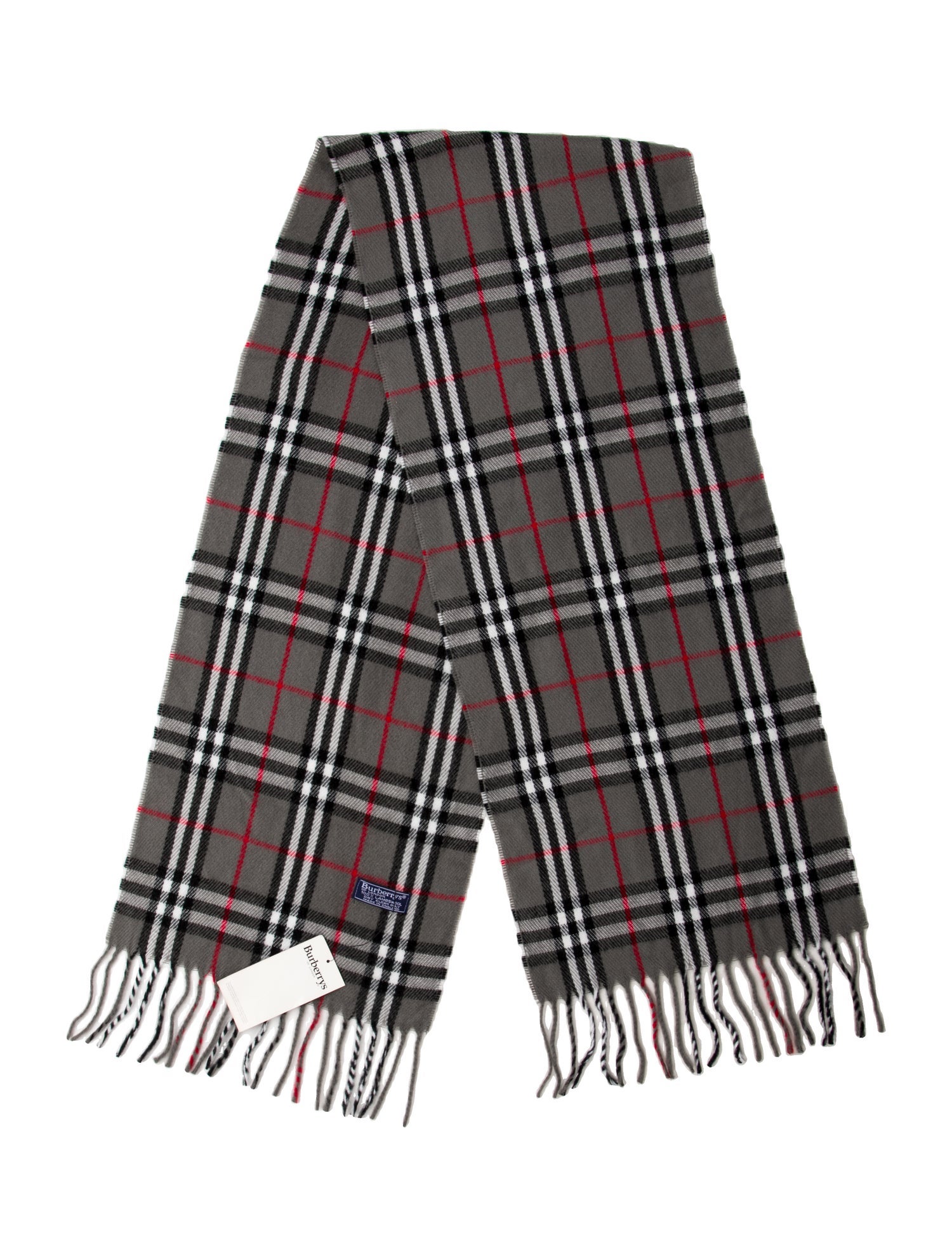Burberry Cashmere House Check Pattern Scarf