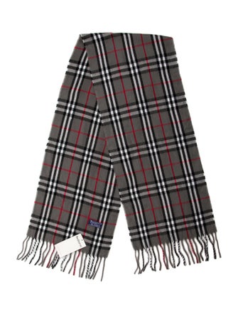 Burberry Cashmere House Check Pattern Scarf
