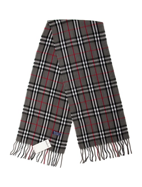 Burberry Cashmere House Check Pattern Scarf